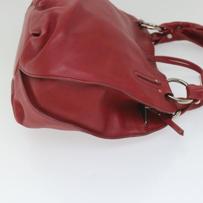Luxury CELINE Shoulder Bag Leather Red  58409