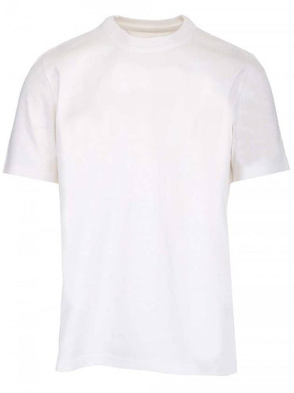 Luxury Bottega Veneta Men's Classic Short Sleeve T-Shirt Chalk