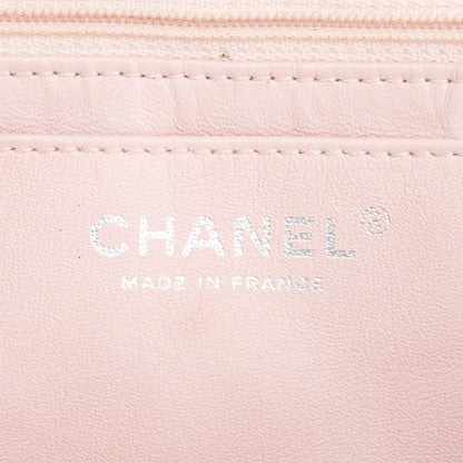 Chanel Pink Quilted Lambskin Leather Classic Jumbo Single Flap Bag