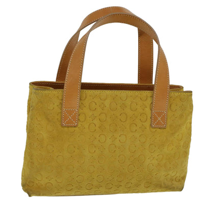 Luxury CELINE C Macadam Canvas Hand Bag Yellow  58815
