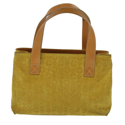 Luxury CELINE C Macadam Canvas Hand Bag Yellow  58815