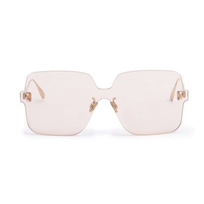 Christian Dior Gold Tone Metal Rimless DiorColorQuake1 Square Sunglasses