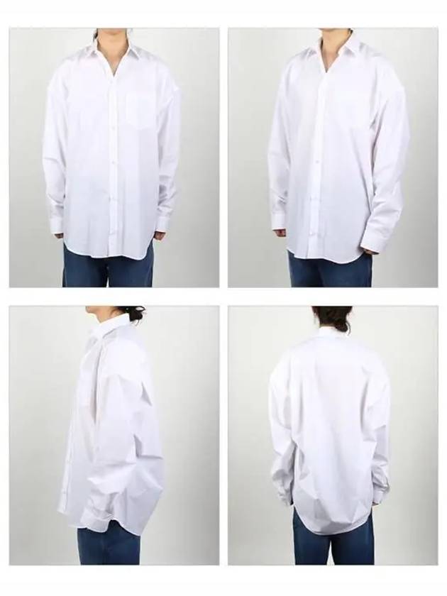 Luxury Balenciaga Trending 2025 Cocoon Long Sleeve Shirt White