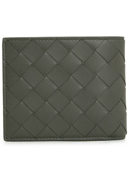 Luxury Bottega Veneta Intrecciato Half Wallet Green