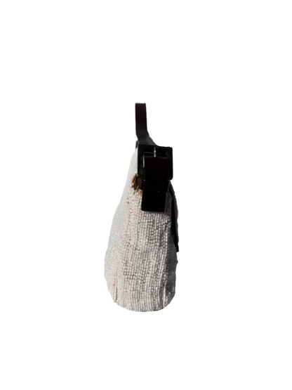 FENDI Baguette White beads
