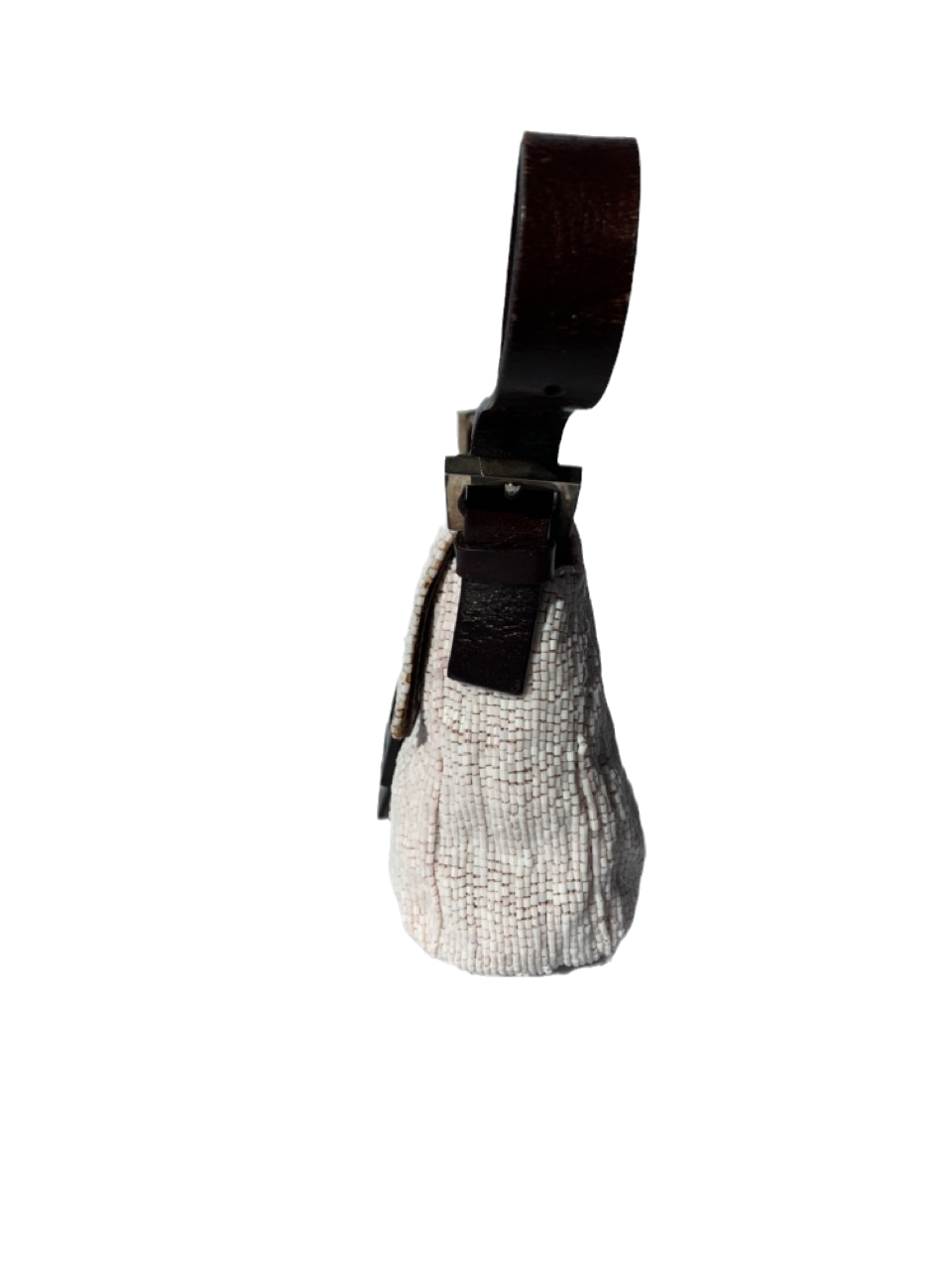 FENDI Baguette White beads