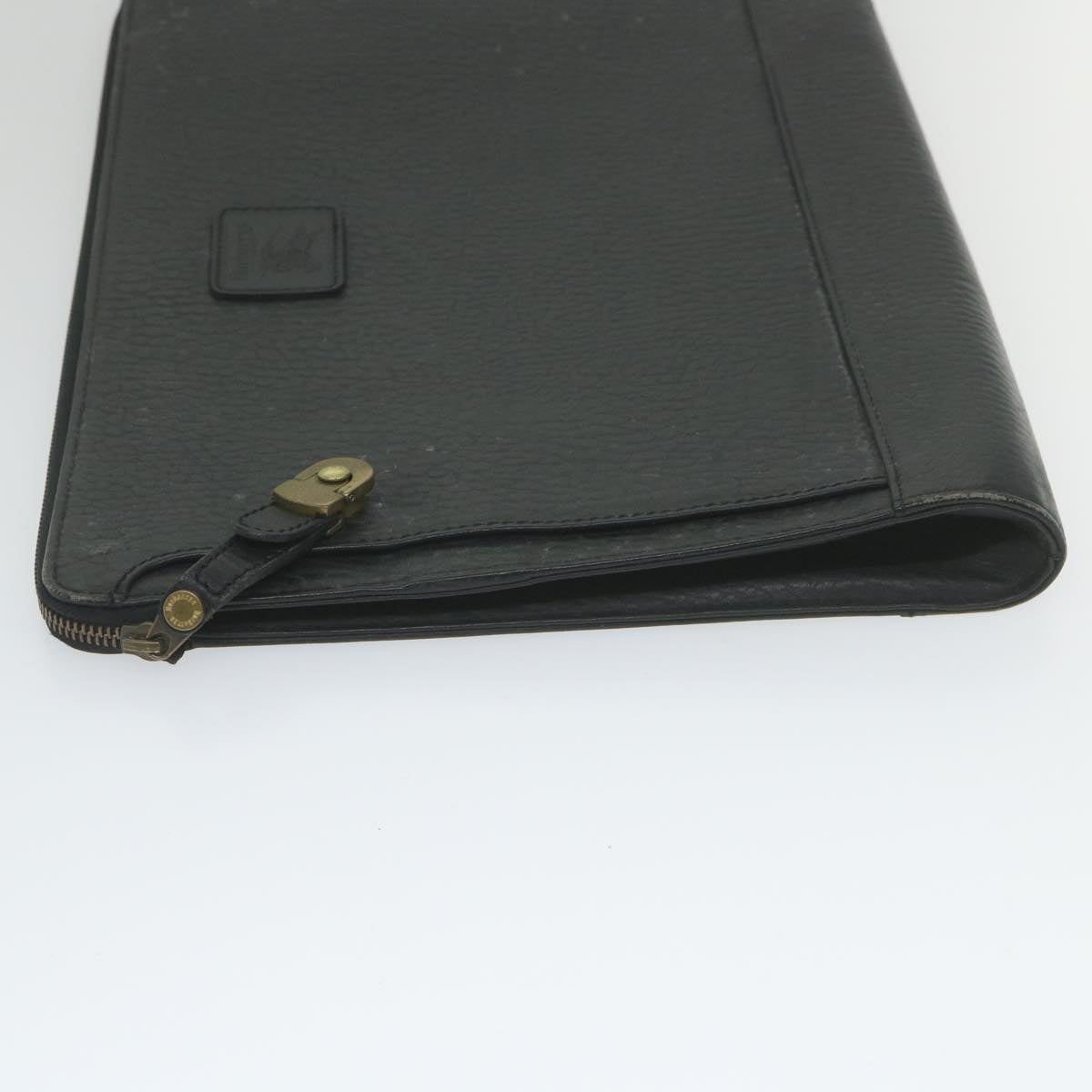 Luxury BurberrySs Briefcase Leather Black Auth 59094