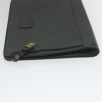 Luxury BurberrySs Briefcase Leather Black Auth 59094