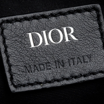 Christian Dior 2021 Black Oblique Galaxy Leather Safari Messenger Bag