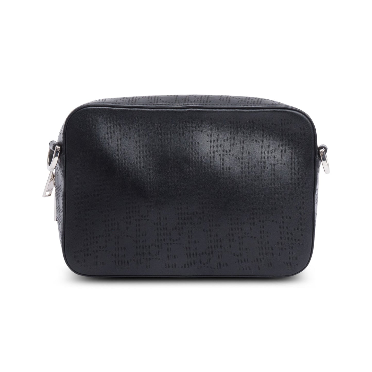 Christian Dior 2021 Black Oblique Galaxy Leather Safari Messenger Bag