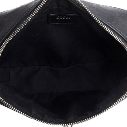 Christian Dior 2021 Black Oblique Galaxy Leather Safari Messenger Bag