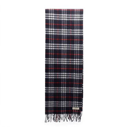 Burberry Blue Multicolor House Check Cashmere Scarf