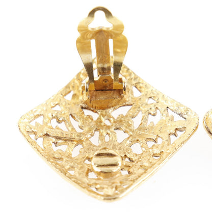 CHANEL Earring Plated Gold gold COCO Mark Women
