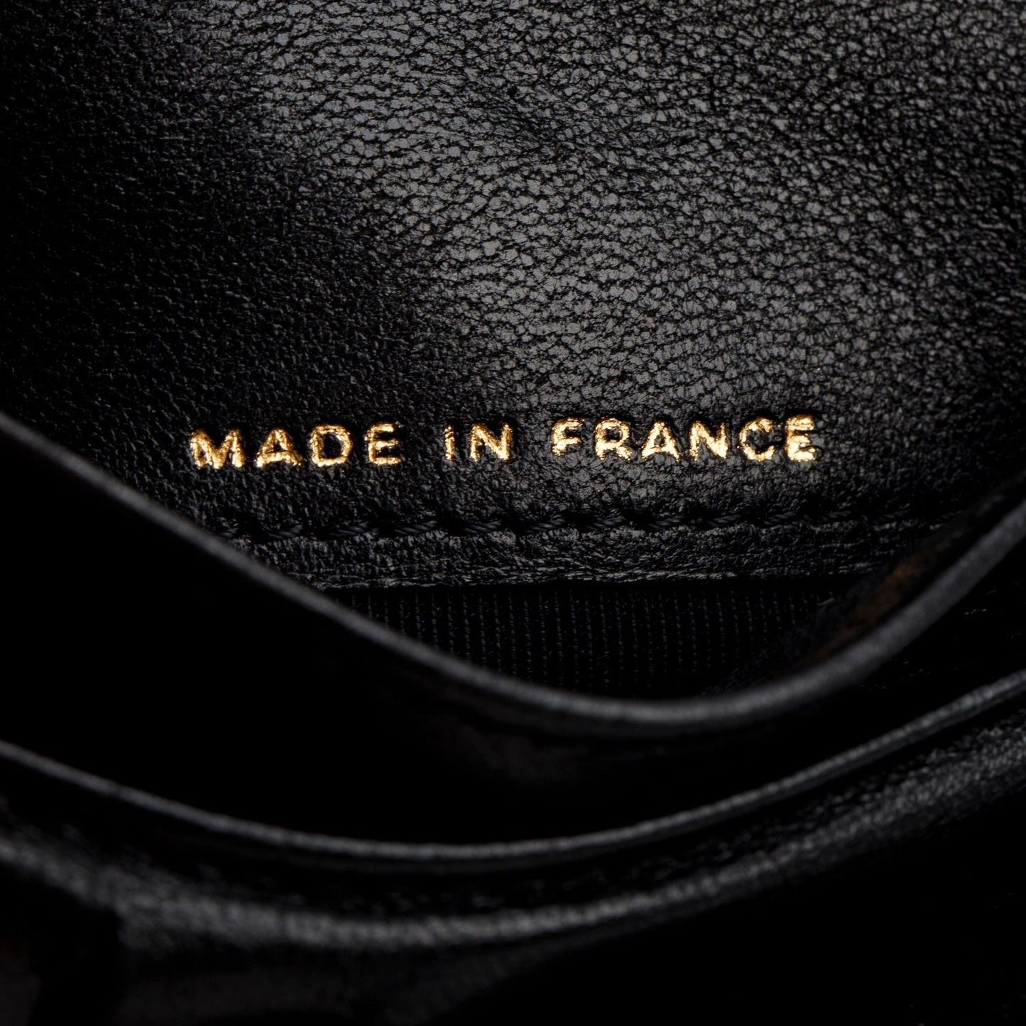 Chanel Black Lambskin Leather 2.55 French Compact Wallet