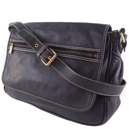 CELINE Shoulder Bag Calfskin black Women