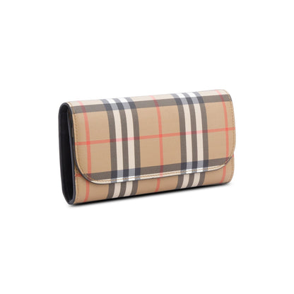 Burberry Vintage Check Halton Continental Wallet