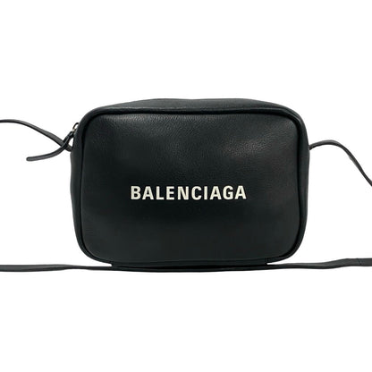 BALENCIAGA Shoulder Bag leather black Everyday camera bag Women