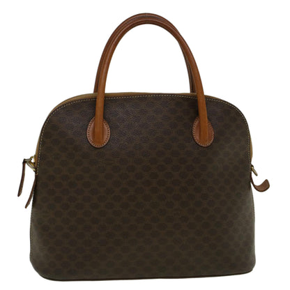 Luxury CELINE Macadam Canvas Hand Bag PVC Leather Brown  59246