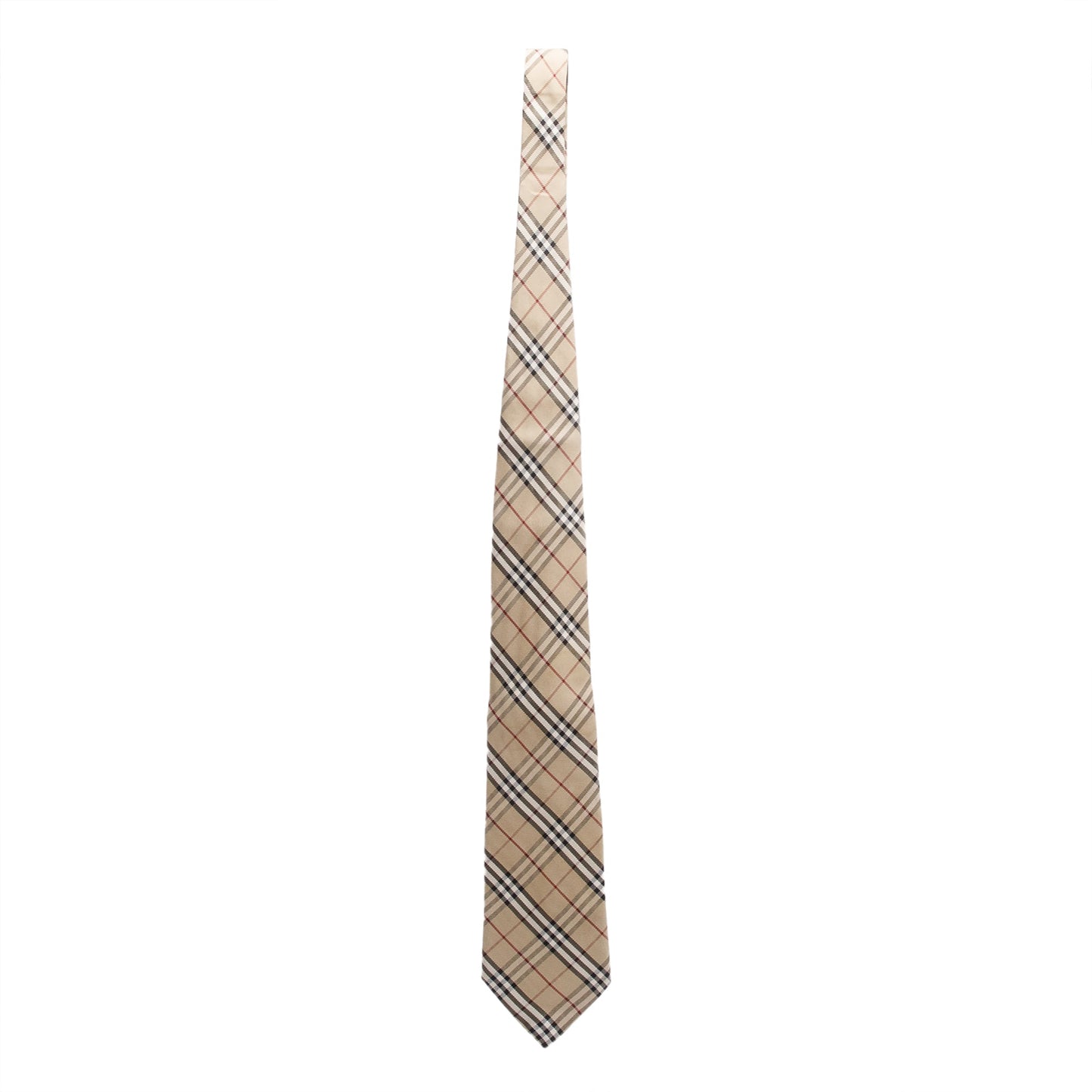 Burberry Beige Vintage Check Silk Tie