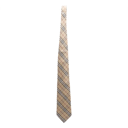 Burberry Beige Vintage Check Silk Tie