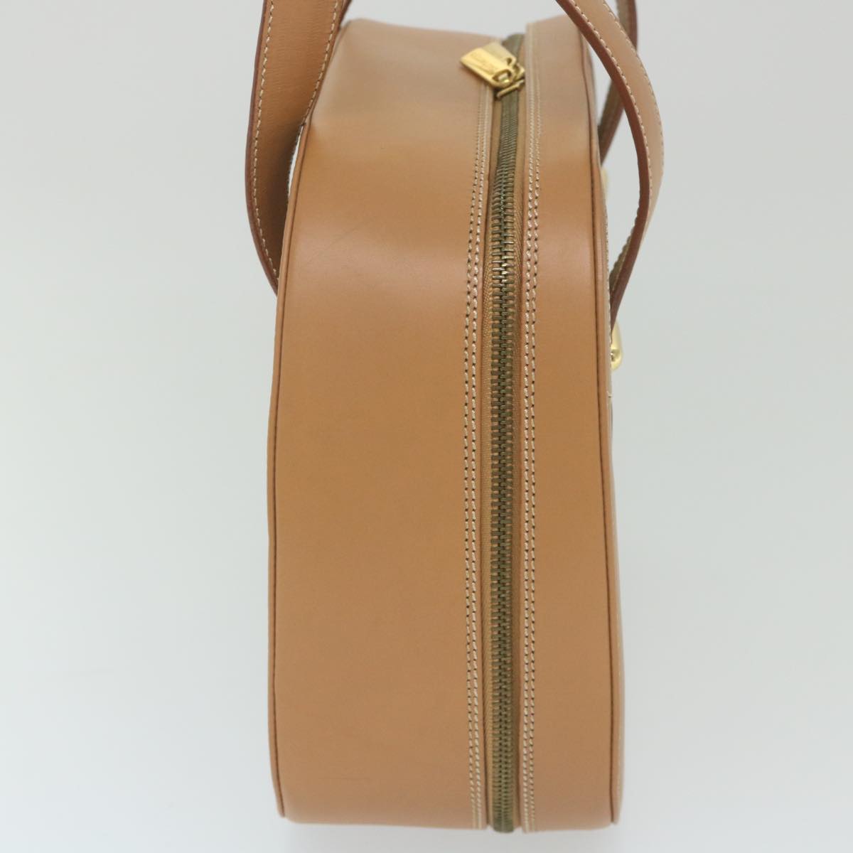 Luxury BurberrySs Hand Bag Leather Beige Auth 59466