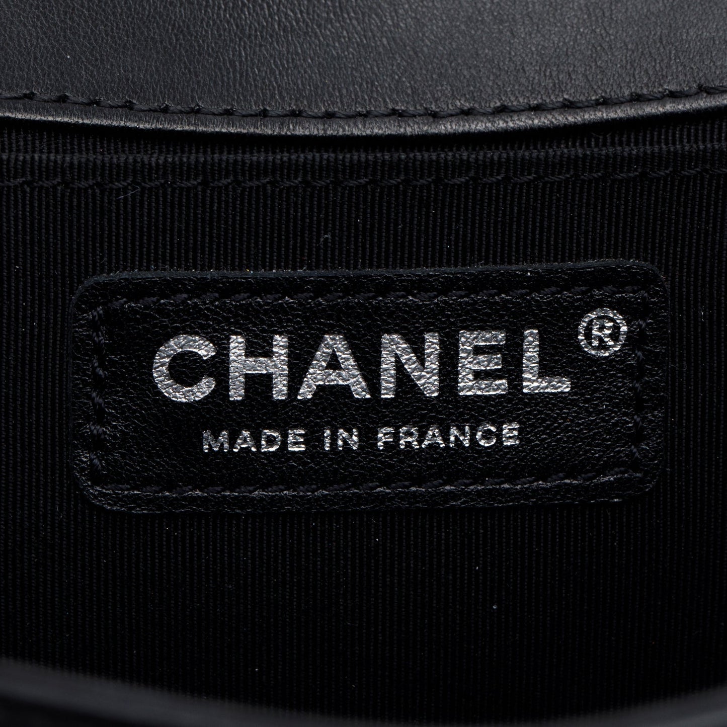 Chanel Black Quilted Lambskin Leather Medium Boy Bag