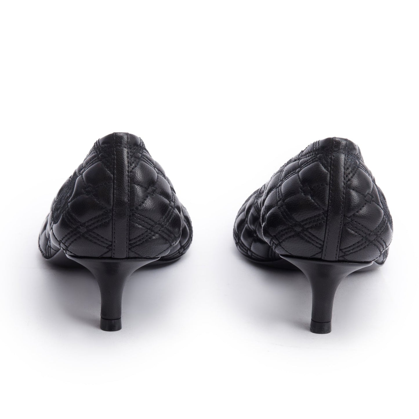 Burberry Black Quilted Nappa Leather Baby Pumps, Size 37.5