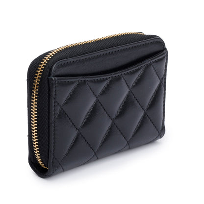 Chanel 2020 Black Lambskin Leather Classic Zipped Coin Purse