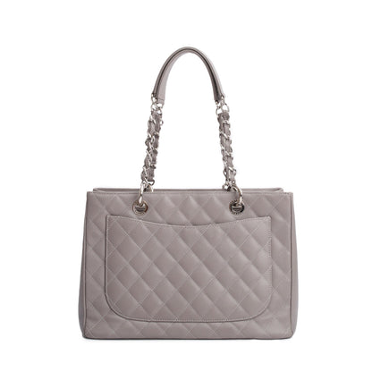 Chanel Grey Caviar Leather Grand Shopping Tote (GST)