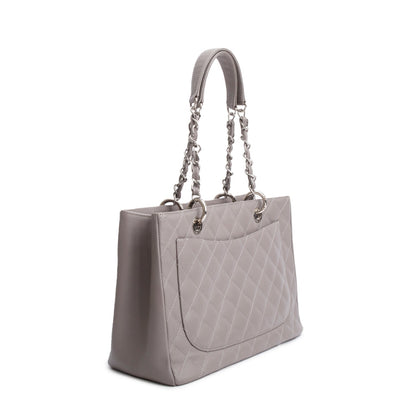 Chanel Grey Caviar Leather Grand Shopping Tote (GST)