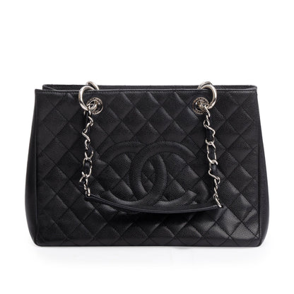 Chanel Black Caviar Leather Grand Shopping Tote (GST)
