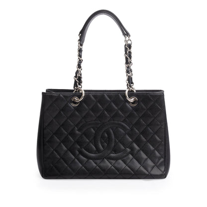 Chanel Black Caviar Leather Grand Shopping Tote (GST)