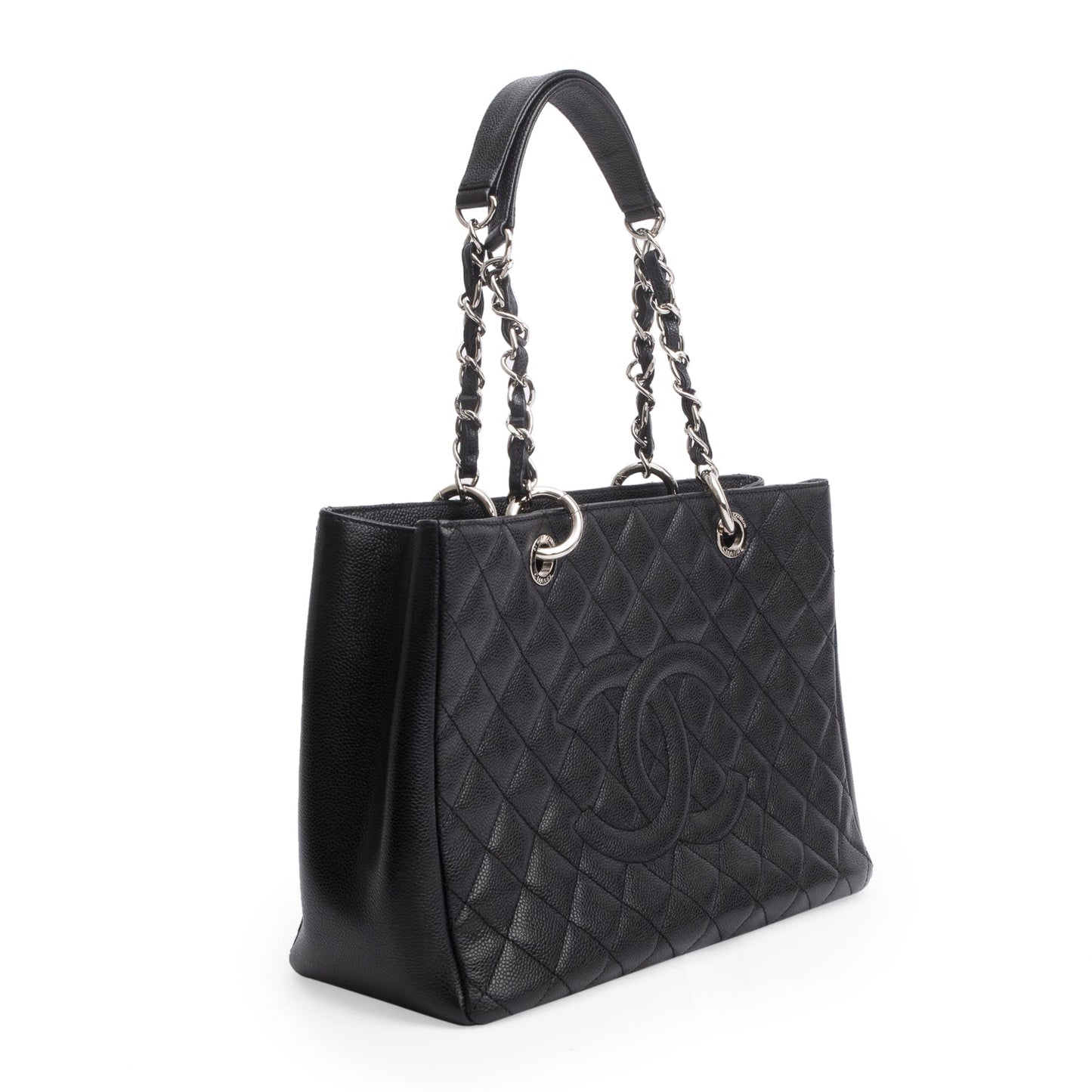 Chanel Black Caviar Leather Grand Shopping Tote (GST)