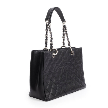 Chanel Black Caviar Leather Grand Shopping Tote (GST)