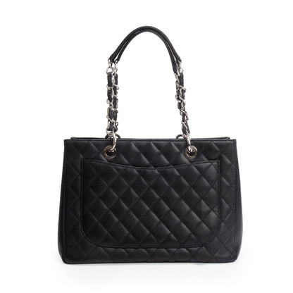 Chanel Black Caviar Leather Grand Shopping Tote (GST)
