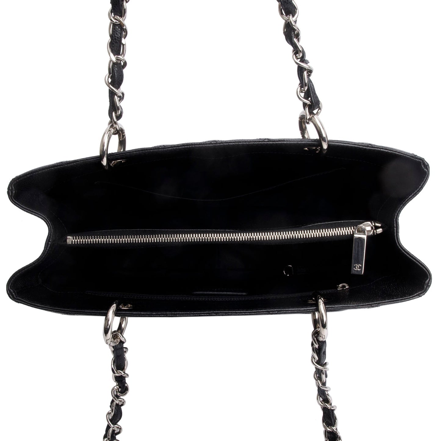 Chanel Black Caviar Leather Grand Shopping Tote (GST)