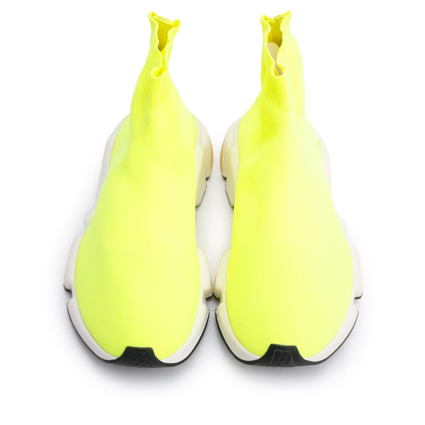 Balenciaga Neon Green Knit Speed LT Trainer Sock Sneaker, Size 8