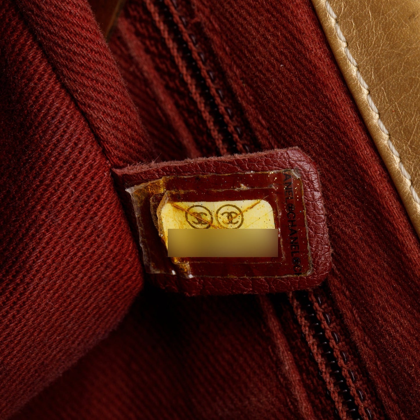 Chanel Metallic Gold Aged Calfskin Leather Small Pondicherry Flap Bag