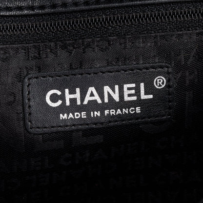 Chanel Black Quilted Patent Leather Chain Through Flap Bag