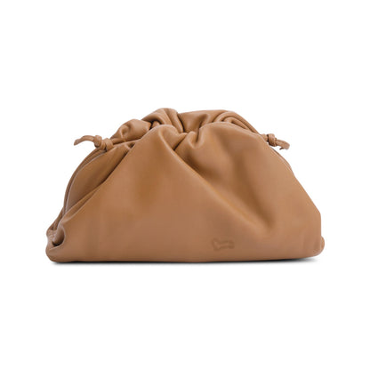 Bottega Veneta Brown Calfskin Leather The Mini Pouch