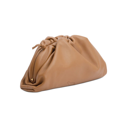 Bottega Veneta Brown Calfskin Leather The Mini Pouch