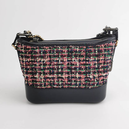 Chanel Gabrielle Hobo Tweed and Calfskin Small 2019