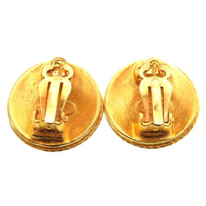 CHANEL Earring metal gold vintage COCO Mark Women