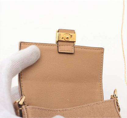 Fendi Nano Baguette Charm FF Embroidered