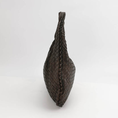 Bottega Veneta Intrecciato Hobo Bag Medium Brown Lambskin leather 40cm