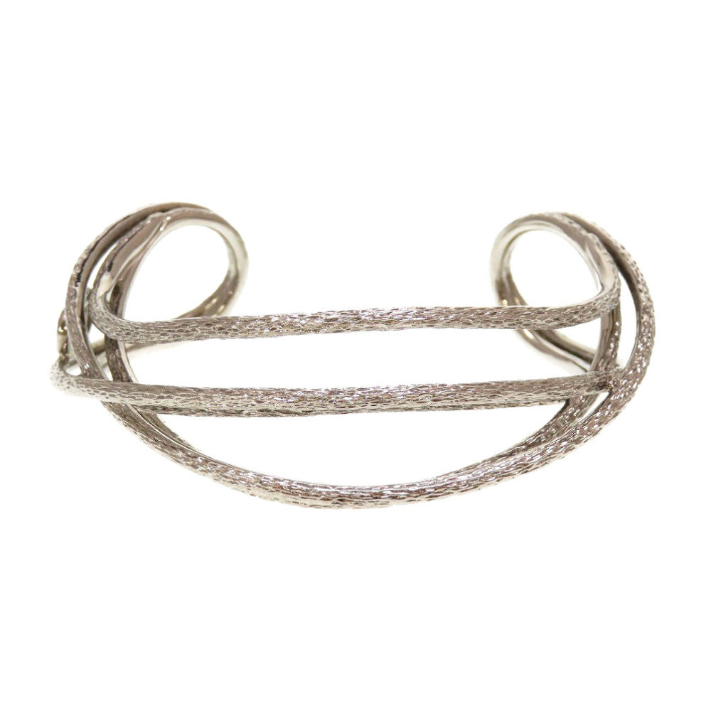 Christian Dior Bangle metal Silver CD logo unisex(Unisex)