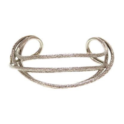 Christian Dior Bangle metal Silver CD logo unisex(Unisex)