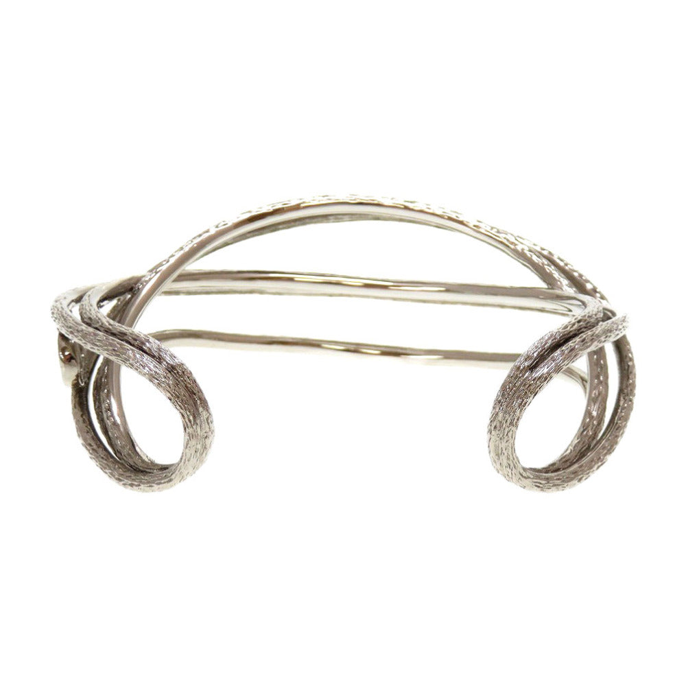 Christian Dior Bangle metal Silver CD logo unisex(Unisex)