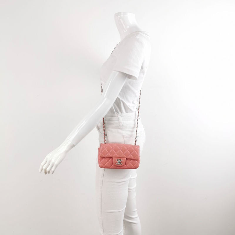 Chanel Classic Flap Rectangular Mini Pink Lambskin, 2012