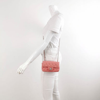 Chanel Classic Flap Rectangular Mini Pink Lambskin, 2012